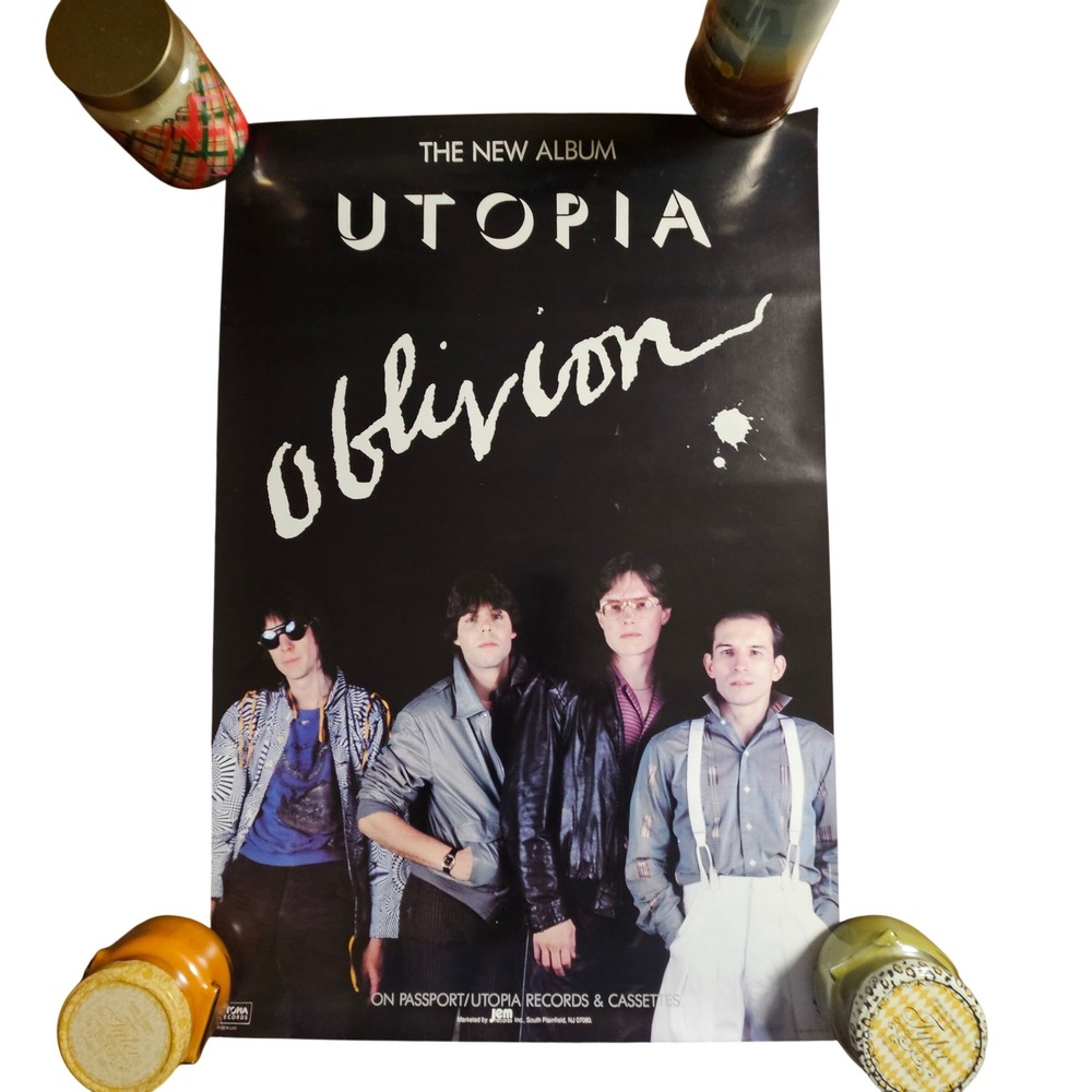 Utopia Oblivion Vintage 1983 Album Promo Poster Display‎ 20x30 Passport Records